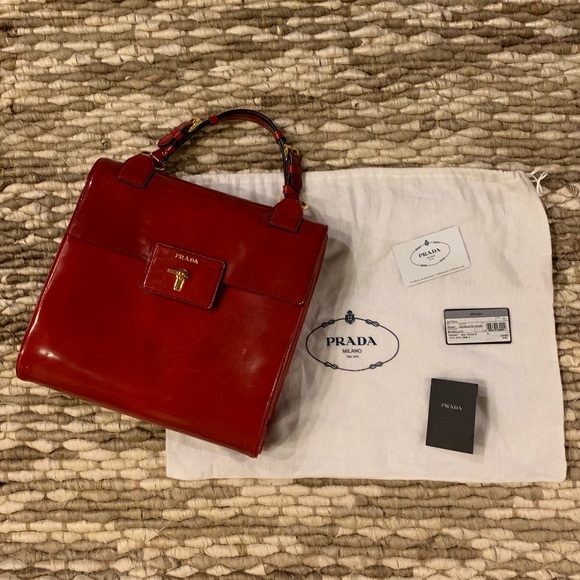 Prada Handbags - Prada Cherry Red Handbag